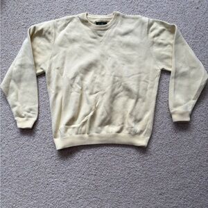 Eddie Bauer Men's Beige Crewneck Sweater